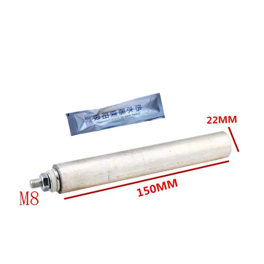 Customizable magnesium rod anode for storage type electric water heaters 16*230mm M6 Nut cap for water heater