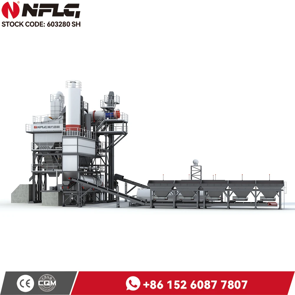 Drum Dryer Dust - Resistant Filter Bags Batch Mix LBKZ1200 Stationary Asphalt Mixing Plant