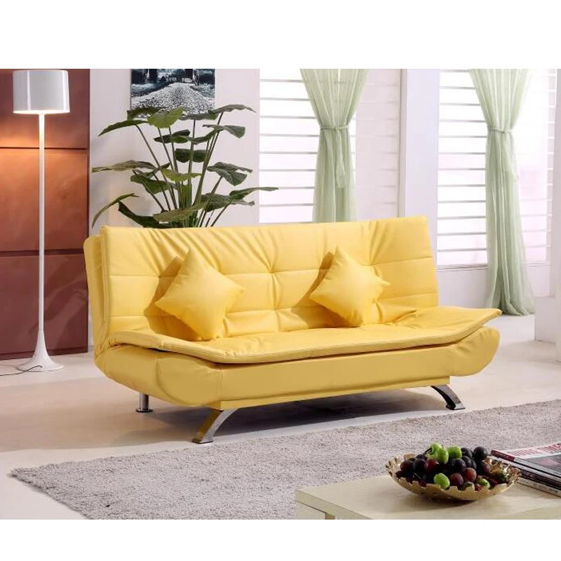 Popular customization bed with PU cushions 1.2m folding sofa bed mechanism variety colors sofa modern bed folding chair