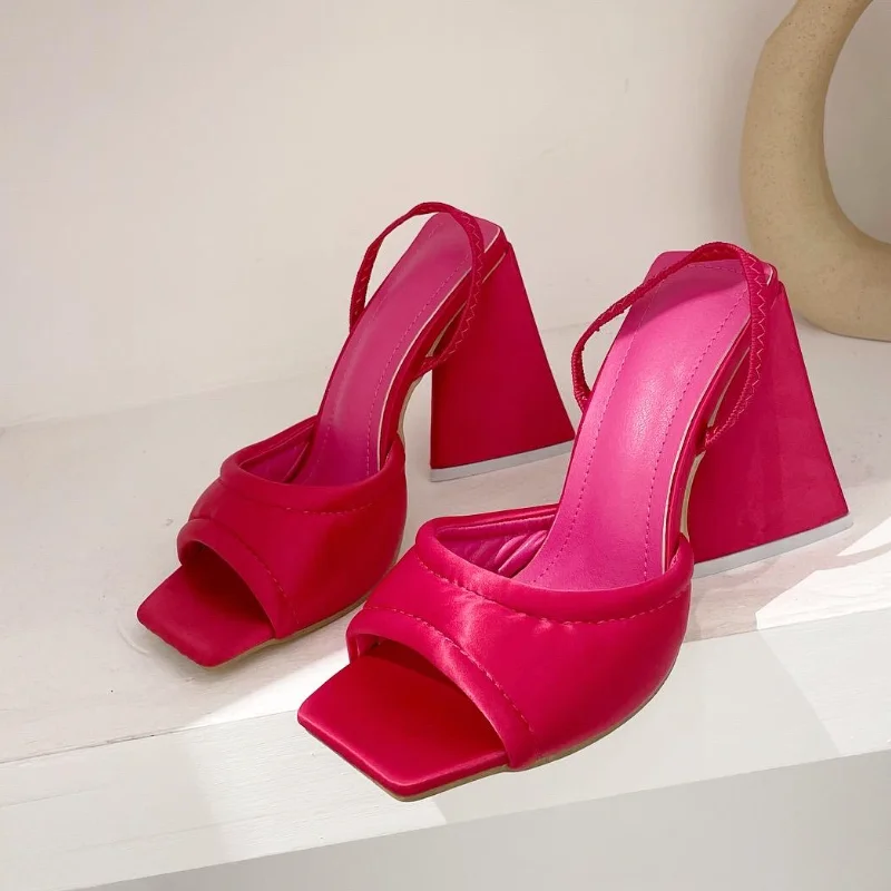 Не сужающийся книзу массивный со шнуровкой; Босоножки; Chaussures; Большие размеры, Дамская обувь с открытым носком; Ботильоны на резиновой подошве; Изящные резиновые сапоги с перекрестными ремешками на высоком каблуке для женщин