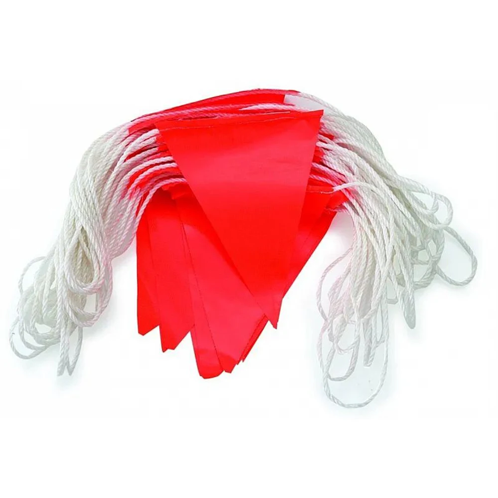 Manufacturer Price Triangle Banner Flag with Visible 3M Reflective Sheet Wholesale Bunting Flags