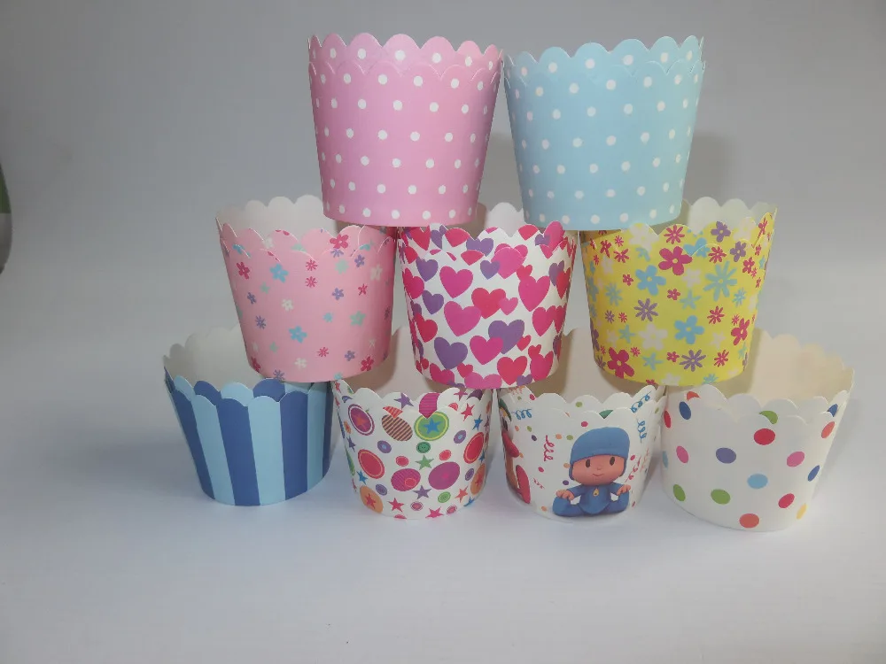Muffin Baking Cups Disposable Cup Cake Paper Cake Cup Cases Holder Sweetly Little Muffin Cupcake Cases