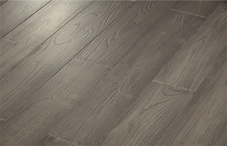 solid 5x3/4 inch Hand scraped grey teak hardwood flooring