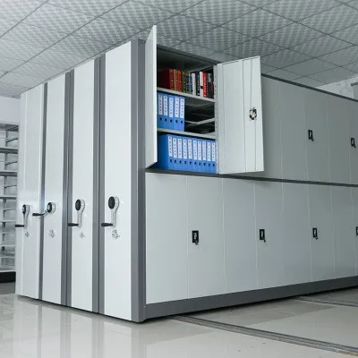 Compact rack intelligent electric hand-crank mobile file certificate information school unit company office