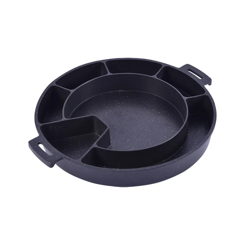 Non-stick Pan Barbecue BBQ Pork Rib Cheese Pan Grill Barbeque Plate Hot Pot Plate cooking pan