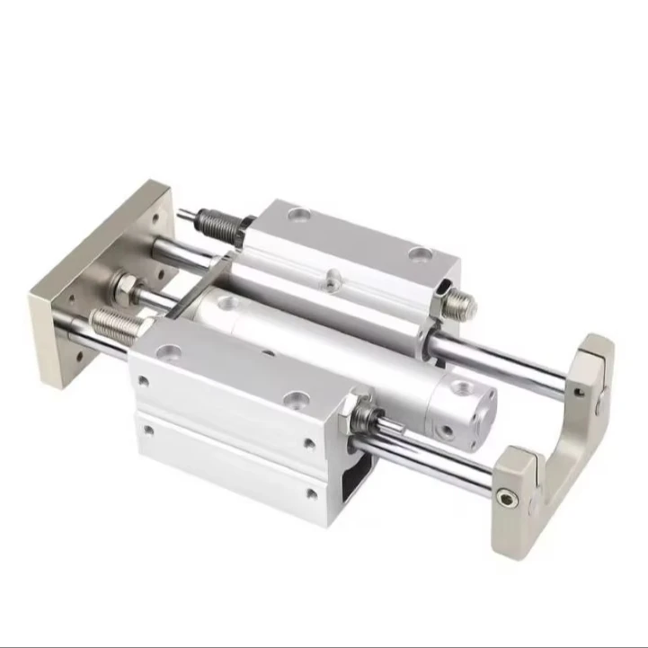 Cylinder with guide rod MGGMB three-axis adjustable with double guide rod column guide three-rod high thrust cylinder