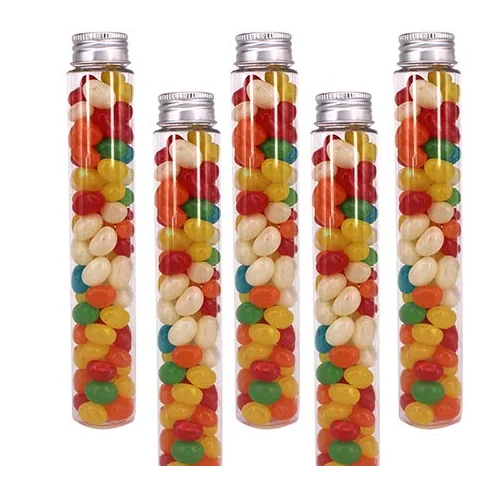 80ML 33x128mm Test Tube  Clear Flat Plastic Test Tubes with Screw  for Scientific Experiments