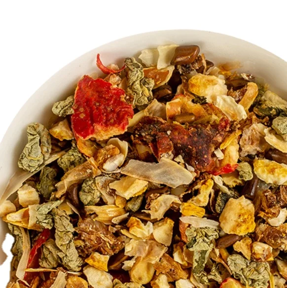 Wholesale OEM mixing ingredients lemon fruit cassia seed lotus leaf hawthorn cuts combined tea