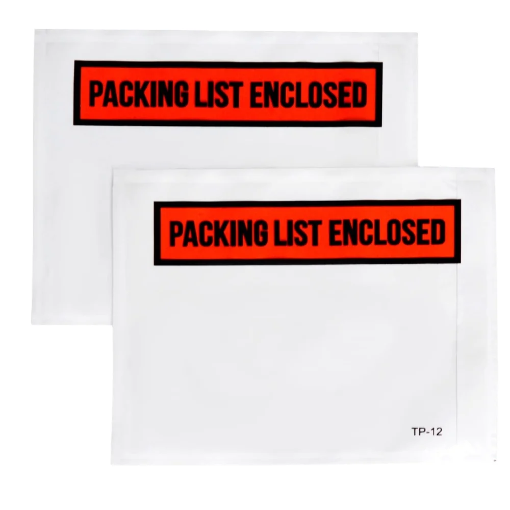 Custom Clear Plastic Mailing Envelopes Waterproof Clear Enclosed Invoice Packing List Enclosed Dhl Packing List Envelope