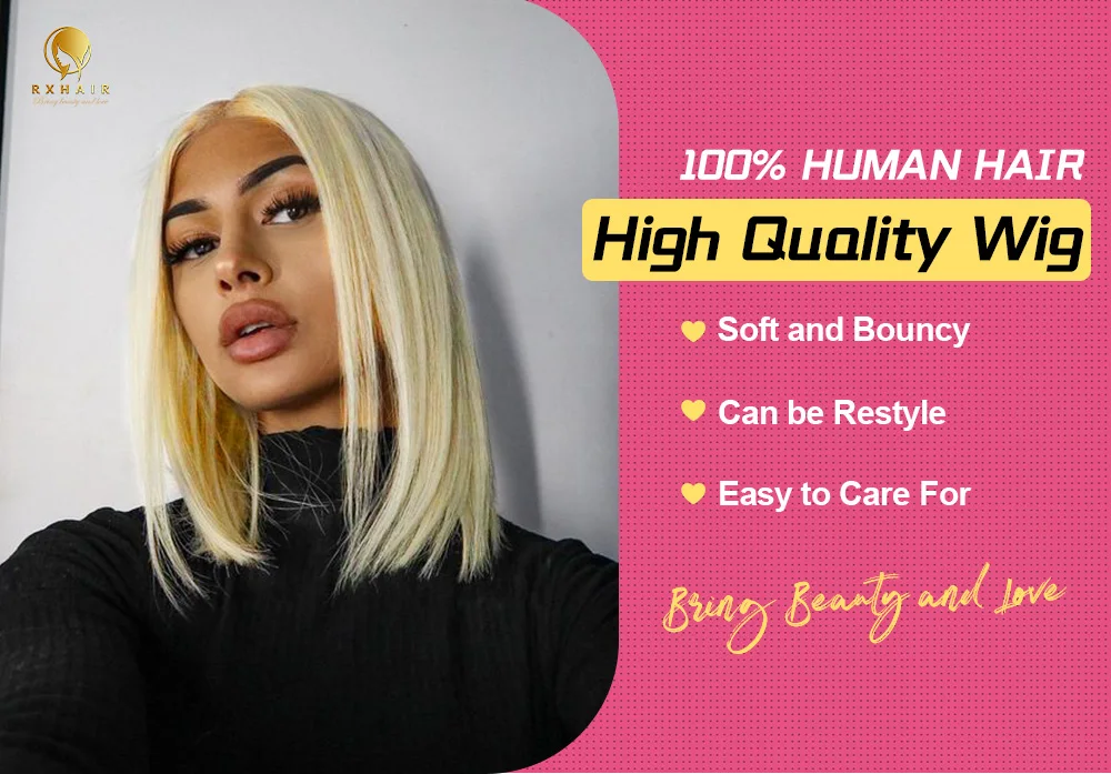 RXHAIR Wholesale Bone Straight Vietnam 613 Glueless Hd Lace Handmade Wig With Baby Hair For Black Women