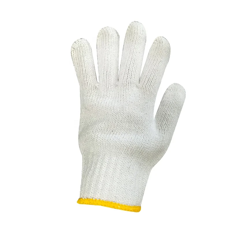 China manufacturer cheap price 10 gauge 7 gauge knitted cotton daily bulk hand white daily safety custom cotton work gloves