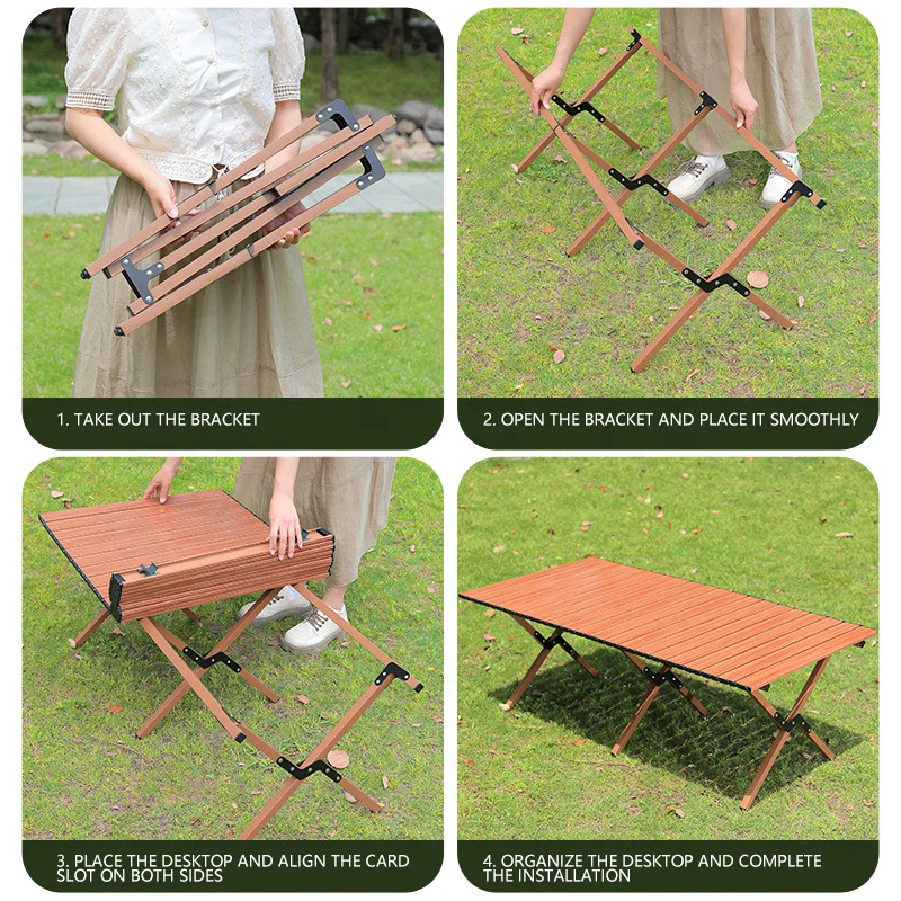New Arrivals Wholesale Beam-Reinforced Leg-Braced Frame-Stiffened Foldable Tables