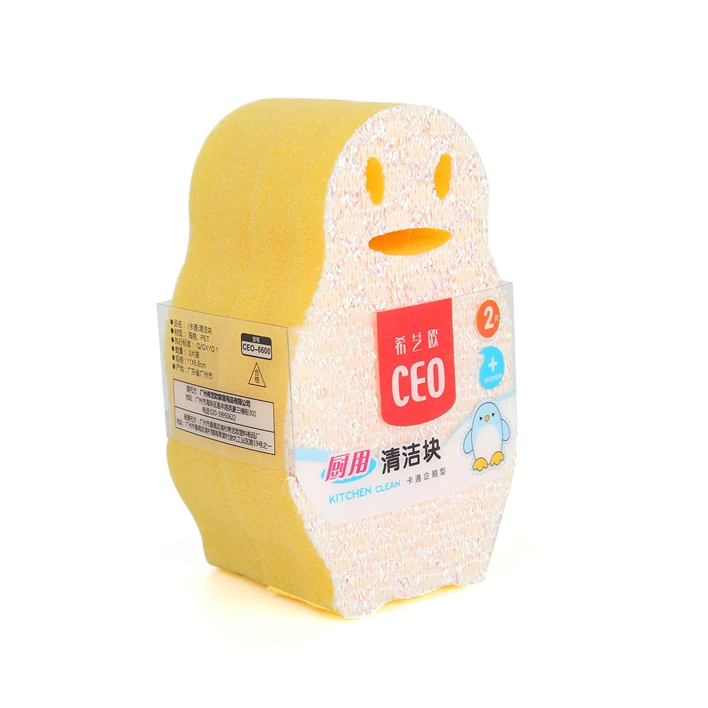 Eco friendly kitchen cleaning sponge animal  kitchen scrubber sponge