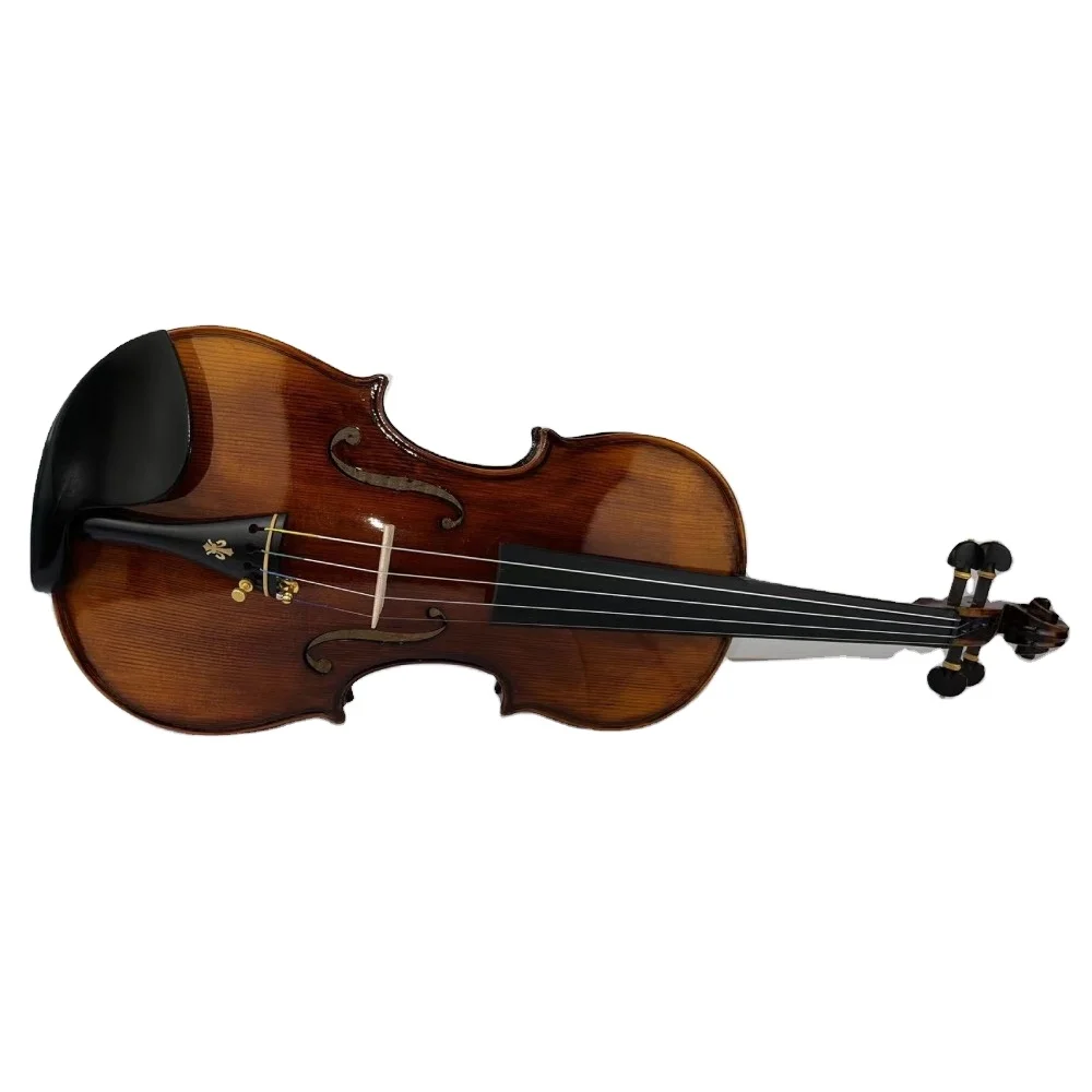 4/4 high-end antique natural pattern veneer violin