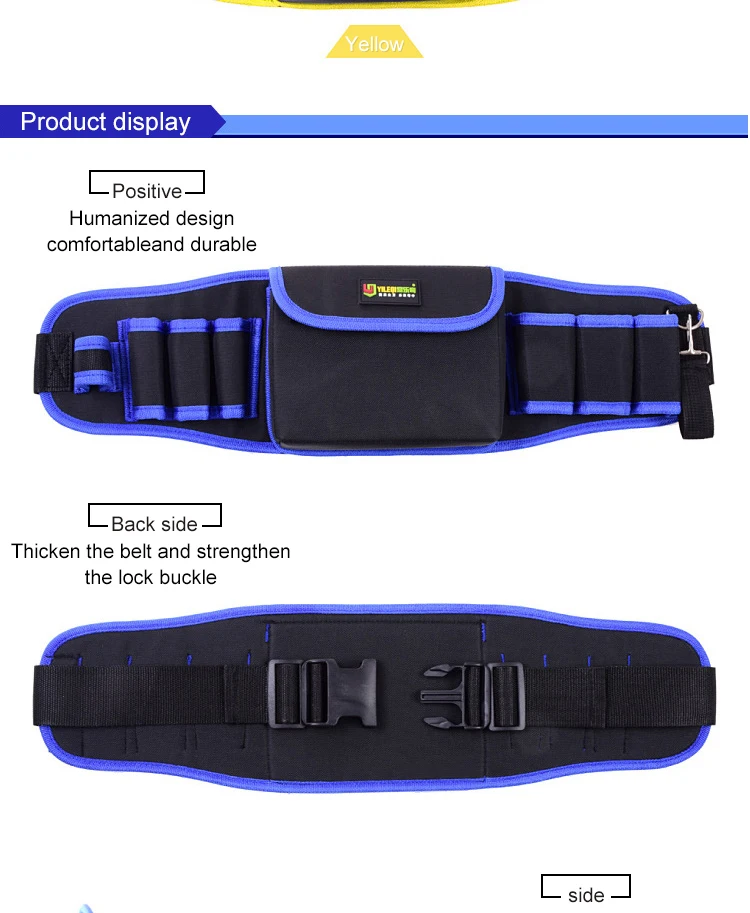 Y2 Nylon canvas leather polyester tool belt rolling roll up folding toolbag garden electrician waist tool bag eva tool bag OEM