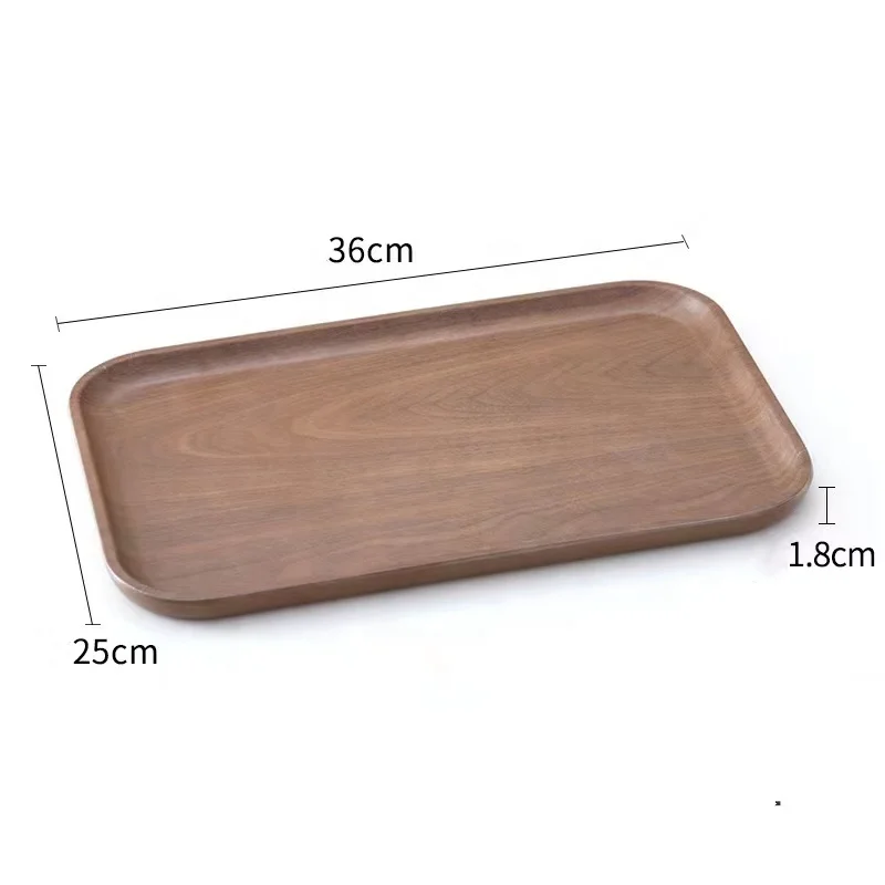 New household snack cake dessert plate unbreakable plastic square dinner plate tray set