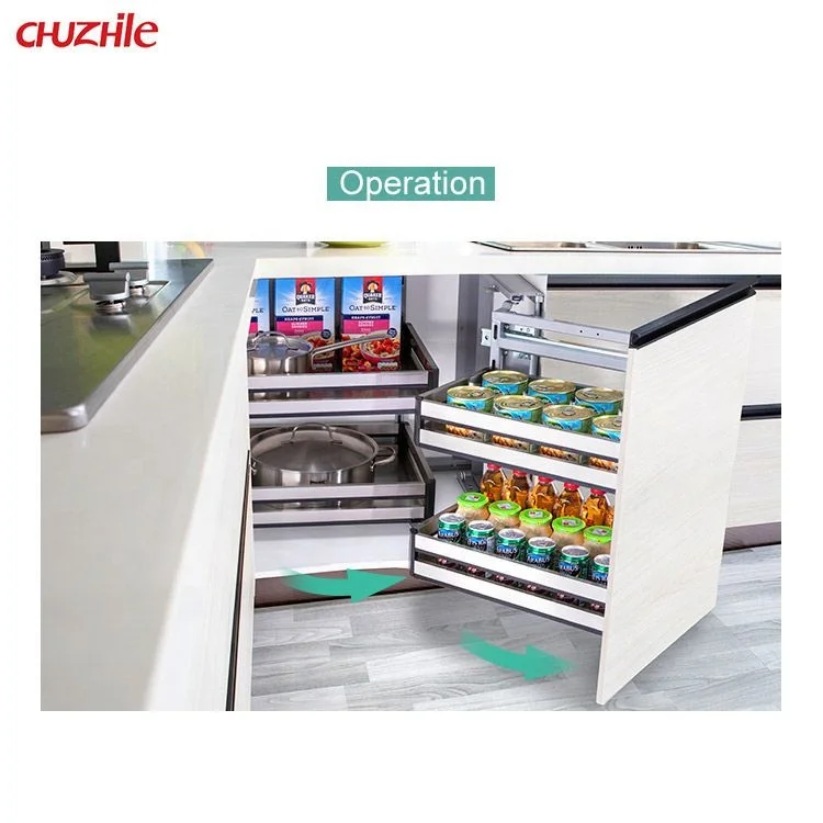 High Quality Magic Corner Functional Hardware kitchen cabinet pull out basket
