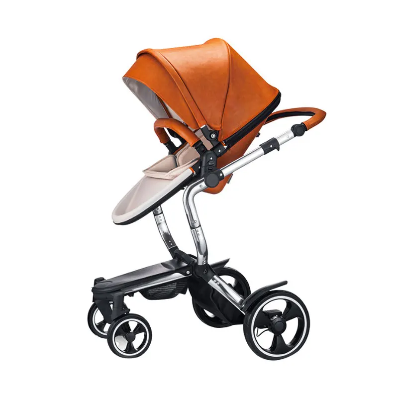Stable And 360 Degree Rotating Wheel Foofoo Baby Stroller 2 in1 with high landscape