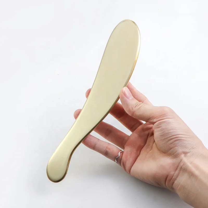 Guasha Board Acupuncture Massager Scraping Tools Beauty SPA Scraper Pure Copper Brass Gua Sha Board Body Massage Tool