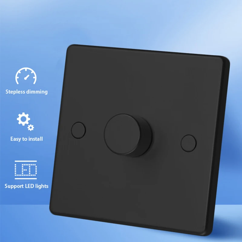 Factory High Quality 3 Color Selection Rotary Control Button UK/RV Dimmer Switch Silky Dimming CE RoHS REACH Certified