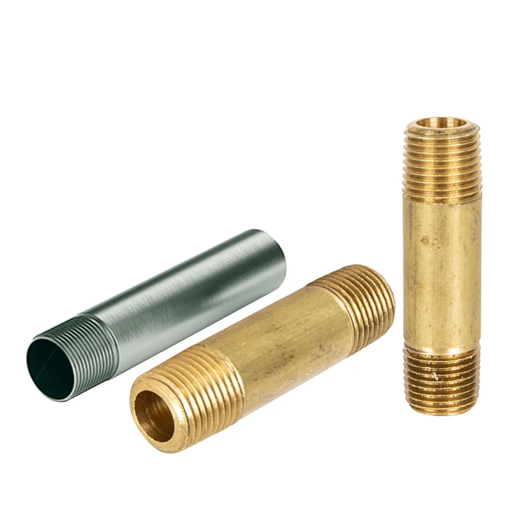 Custom 1/8 1/2 3/4 1 inch Threaded Fitting IPS NPT Pipe Nipple