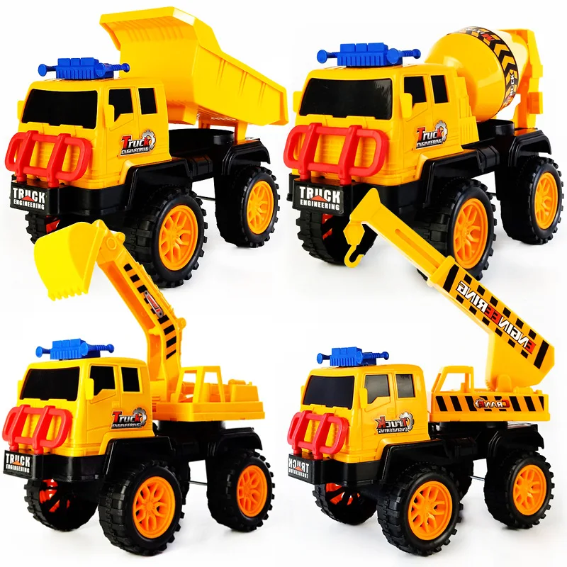 Truck Model Construction Toy Model Vehicles Engineering Tool Plastic Engineering Truck Toys for kids