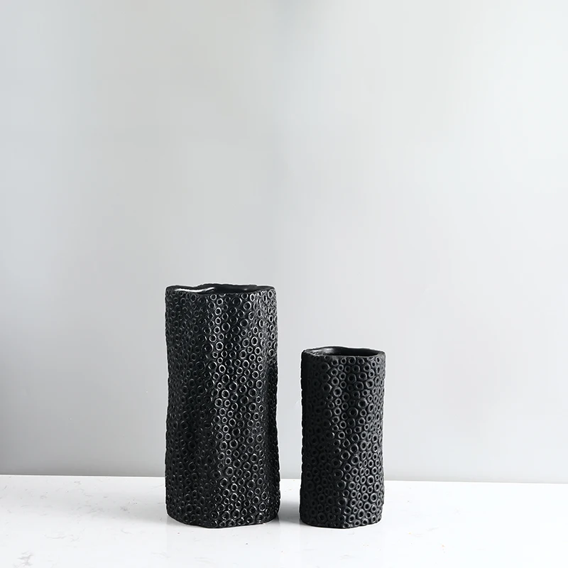 
Northern Europe Light Luxury Simplicity Bedroom Living Room Table Indoor Resin Honeycomb Decoration Vase 