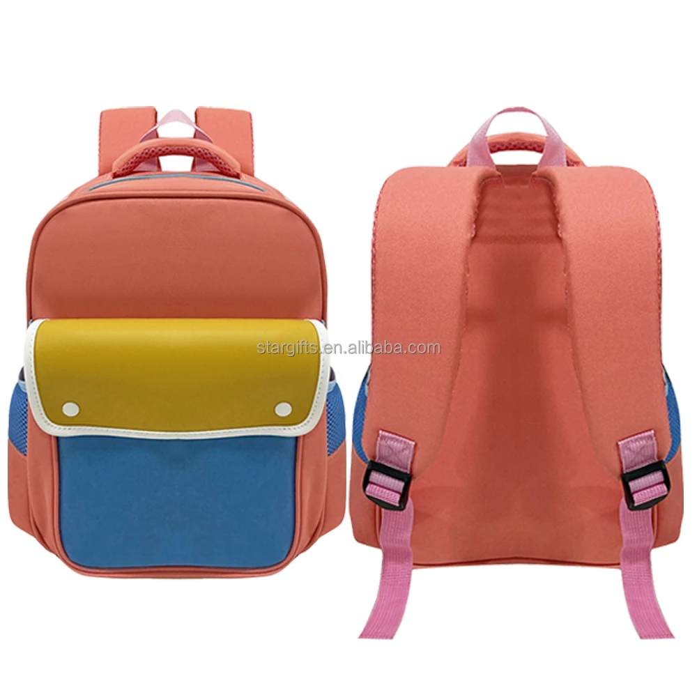 Leading Global Nylon Luxury High Class Latest School Children School Backpack with Double Side Pocket