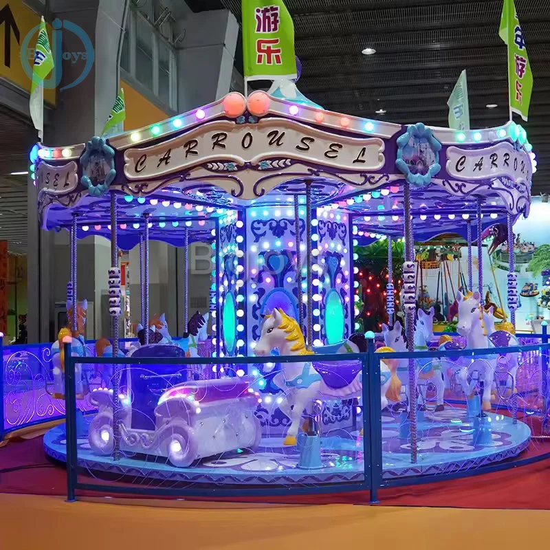 Durable popular 12 seats luxury merry go round children adult amusement park rides for sale