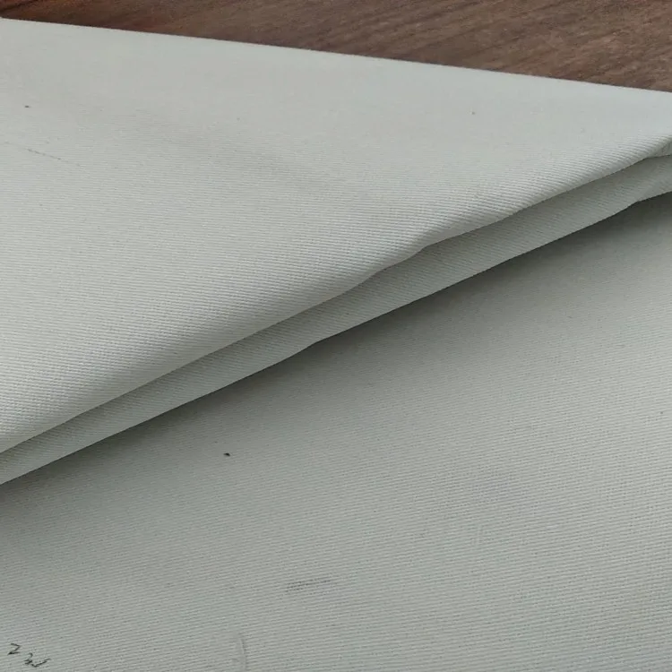 polyester and cotton blend  grey fabric