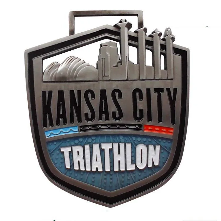 Promotion Custom 3d Gold Award Medalmarathon Race Zinc Alloy Metal Craft Sports Theme Souvenir Running Races Other Golf Products