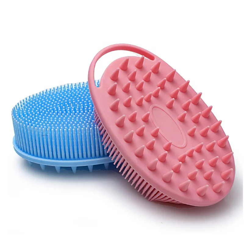 Soft Exfoliating Scrubber Brush Silicone Bath Shower Body Brush Dry Skin Brushing Glove