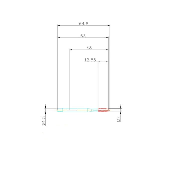 Machine Screw HSS E Machine Thread Taps Tap Spiral Fluted Taps DIN 371 CNC machine