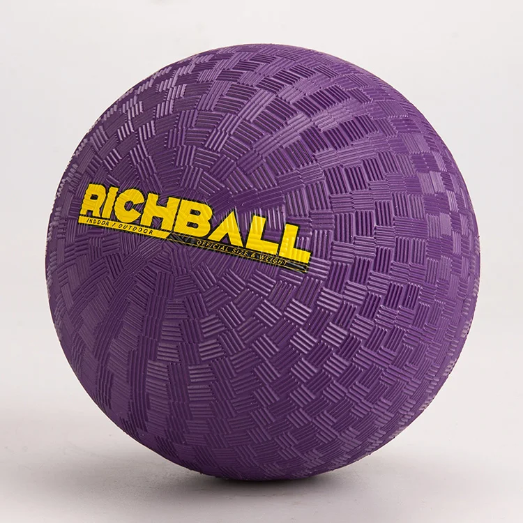 8.5 Inch Rubber material Playground Balls Rubber Ball With Colorful printing
