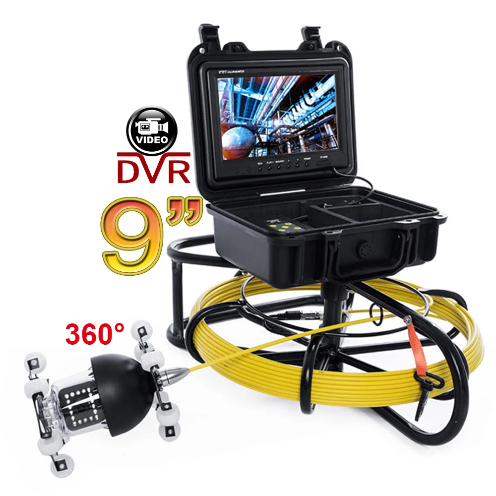 ShenZhen 360 Degree Rotating Drain Inspection System Camera with DVR