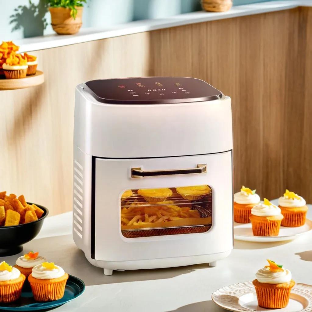 Wholesale Fryers Pots Household White 15 Liters 1400W Oven LCD touch screen Air Fryer