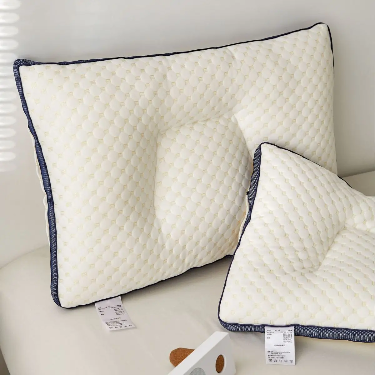 Customized pillow 48x74cm 1100g high weight filling Feathered velvet custom shaped pillow