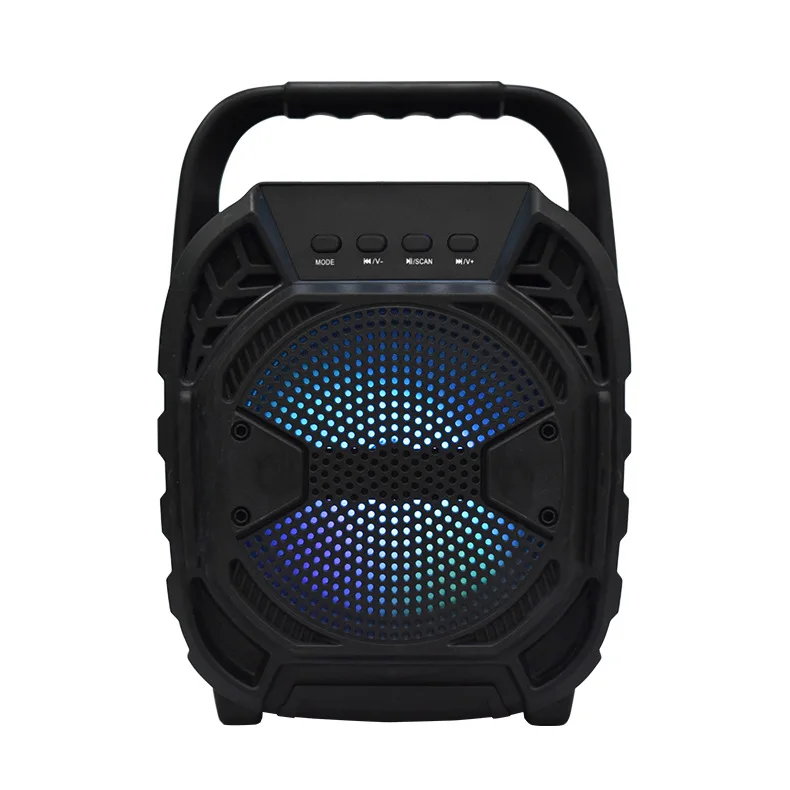 Colorful Light Gaming Potable Speakers Mini Wireless Bluetooth Speaker Outdoor RGB Stereo Sound USB2.0