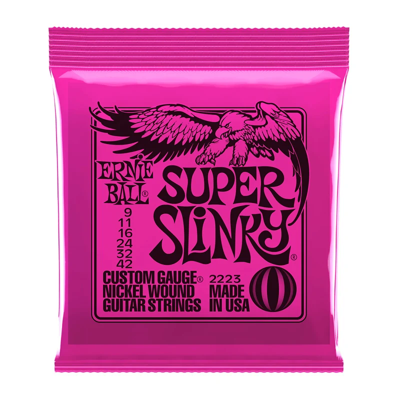  Струны Ernie Ball оригинальные для электрогитары 2220 2221 2222 2223 6 струн с никелевой обмоткой 009 010