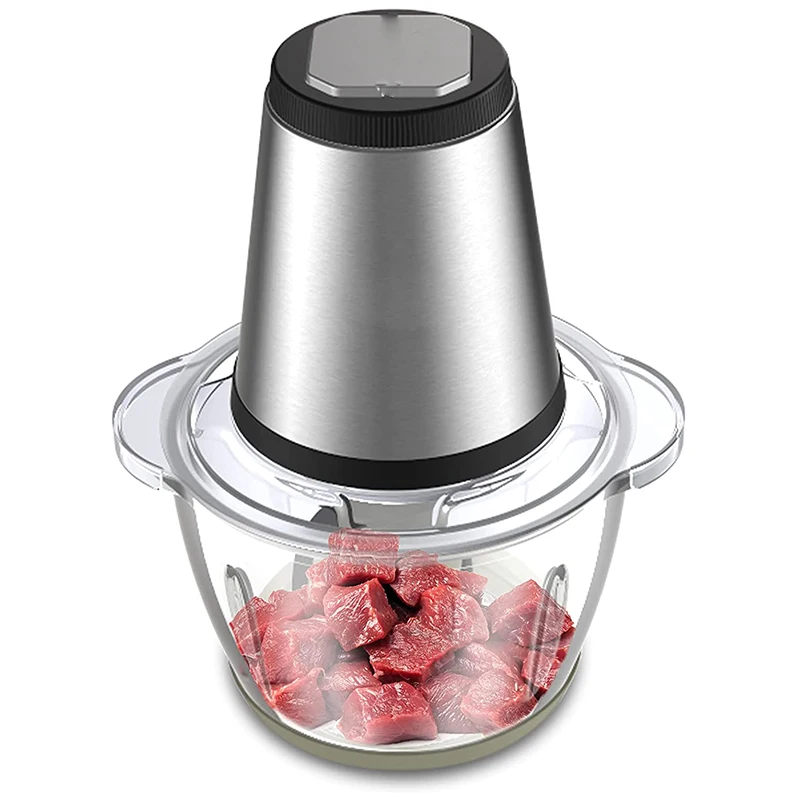 Household Appliance Electric Stainless Steel Food Processor Mini Hachoir Onion Cutter Yam Pounder Hand Held Meat Chopper