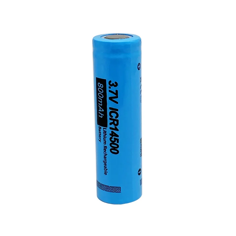 High performance rechargeable aa icr14500 800mah 14500 3.7v li-ion battery lithium ion battery