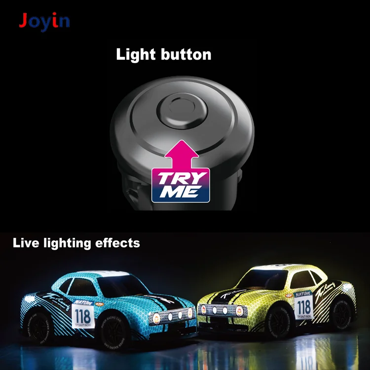 27 Mhz Cartoon RC Racing Rally Car Off Road Hobby Mini Radio Remote Race Car with Cool Light Up Birthday Christmas Gifts