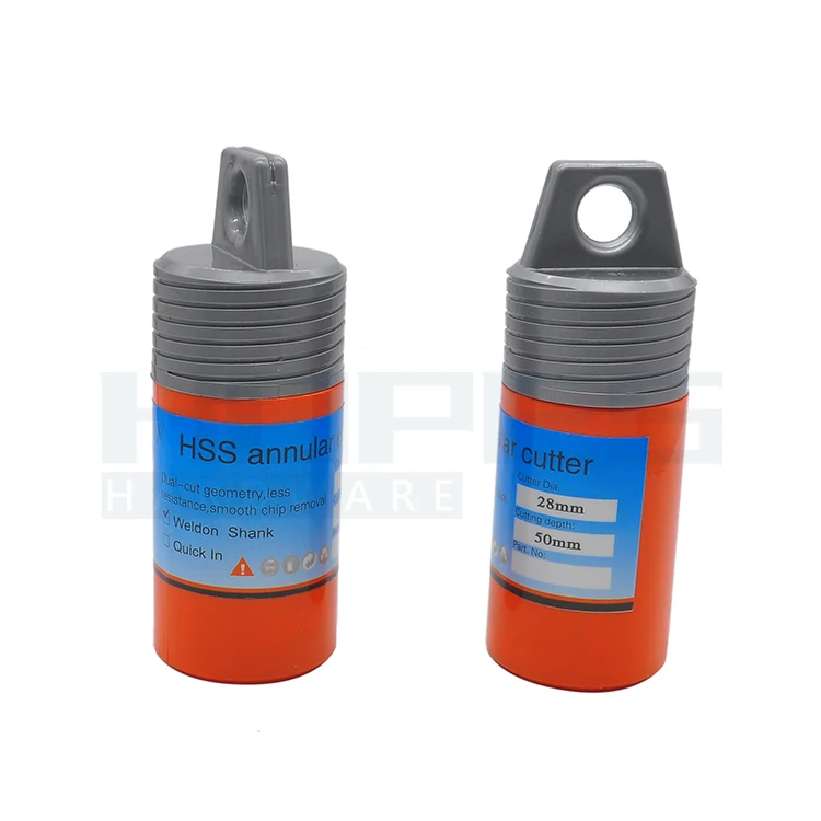 Custom Magnetic Core Drill Bits HSS Annular Broach Cutter with Weldon Universal Fein Quick-in Thread Round Paralle Shank