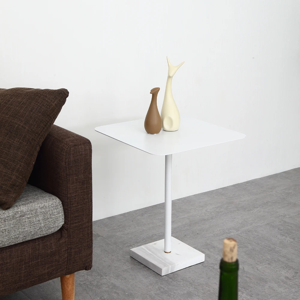 modern luxury Nordic Milk tea shop coffee room round coffee table for balcony