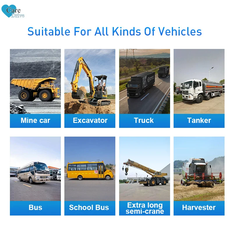 CareDrive MR930 AI DSM ADAS 360 AVM Blind Spot Detection Driving Sleeping Collision Warning Truck GPS Tracking 12CH MDVR System