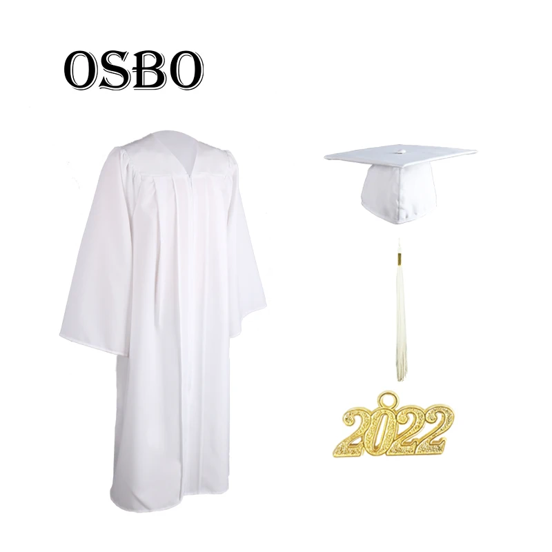 2023  wholesale cheap purple  high school  academic graduation gown and cap for graduation ceremony