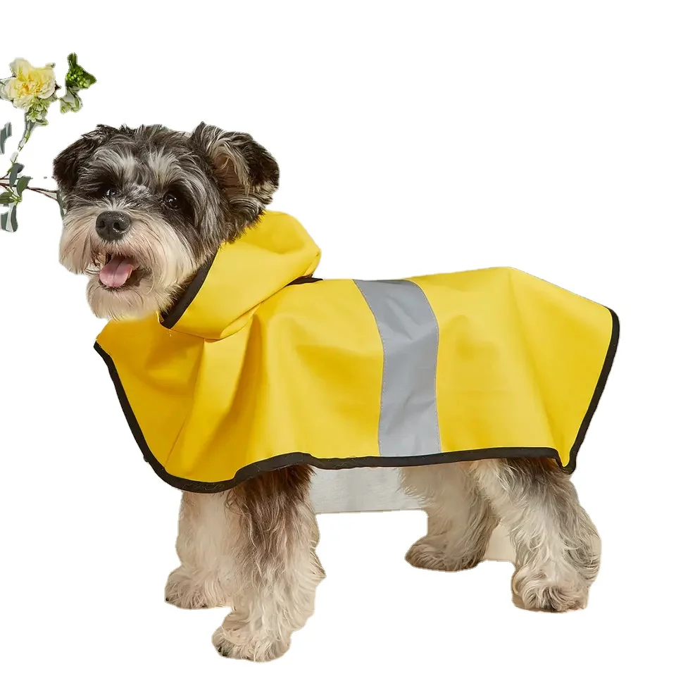 Wholesale Reflective Large Waterproof Big Pet Dog Hooded Clothes Raincoats For Sale