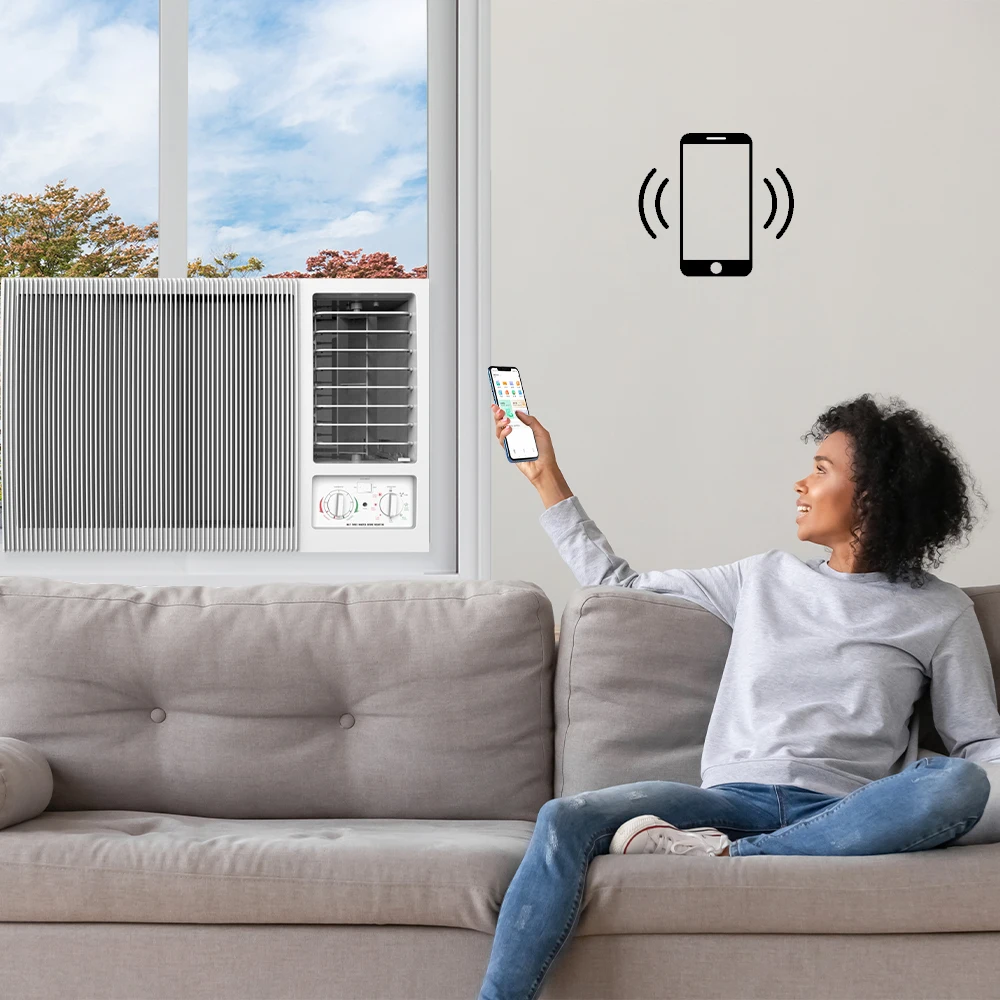 SYLON Hot sale T1/T3 R410A Heat And Cool 220V 50Hz 18000 24000Btu  Window Ac For American home of window air conditioner units