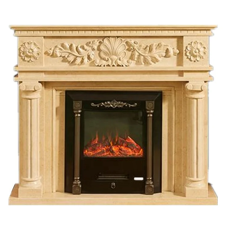 Freestanding black marble fireplace layer marble fireplace mantel frame european simplicity marble fireplace frame