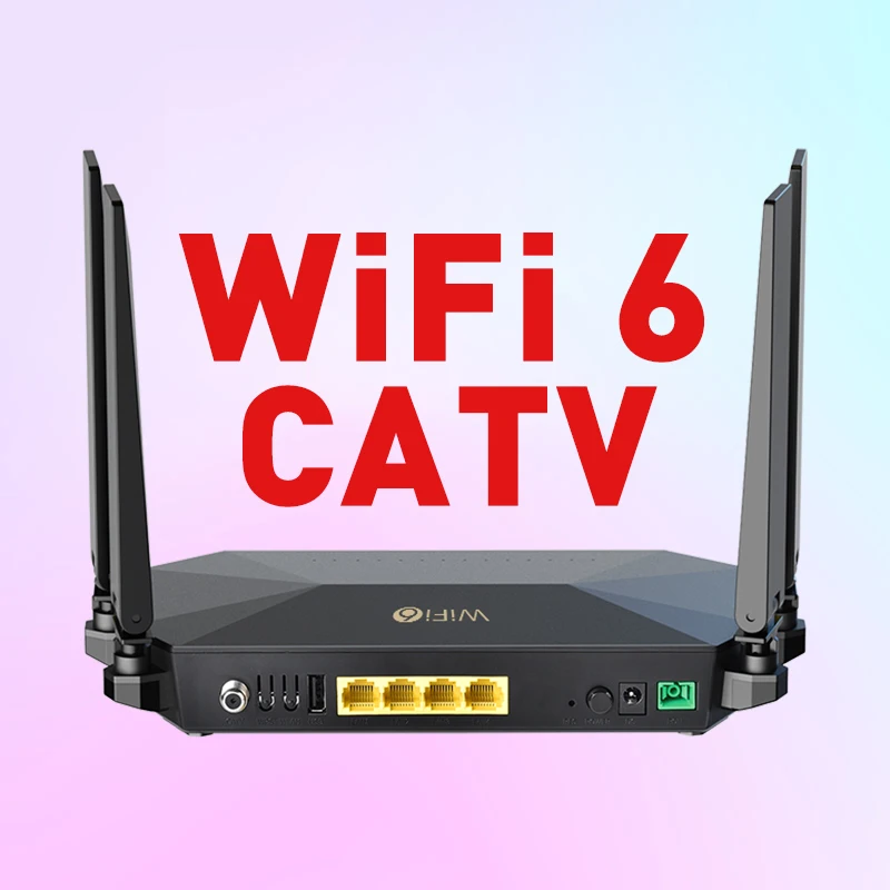 Onu Epon Ont Ac 1200 Gpon Band Wifi 6 4Ge Gpon/Epon Gigabit Four-Antenna Dual 2.4G 5 Ftth 5Ghz Ax 1800 Wi-Fi New Generation